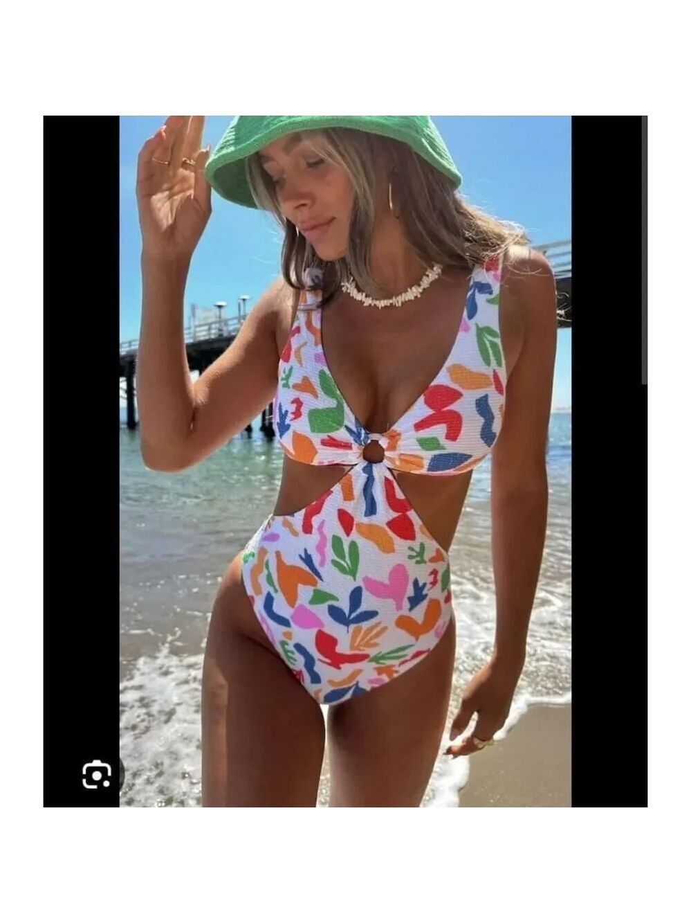Show Me Your MuMu Cove Cutout One Piece Swimsuit Sz XXL and XL